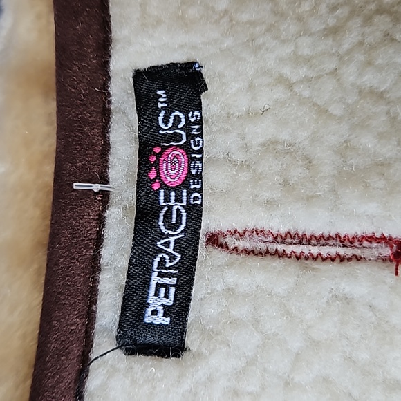 Petrageous Designs Red Sherpa Dog Jacket Size Large NWT - Picture 6 of 8